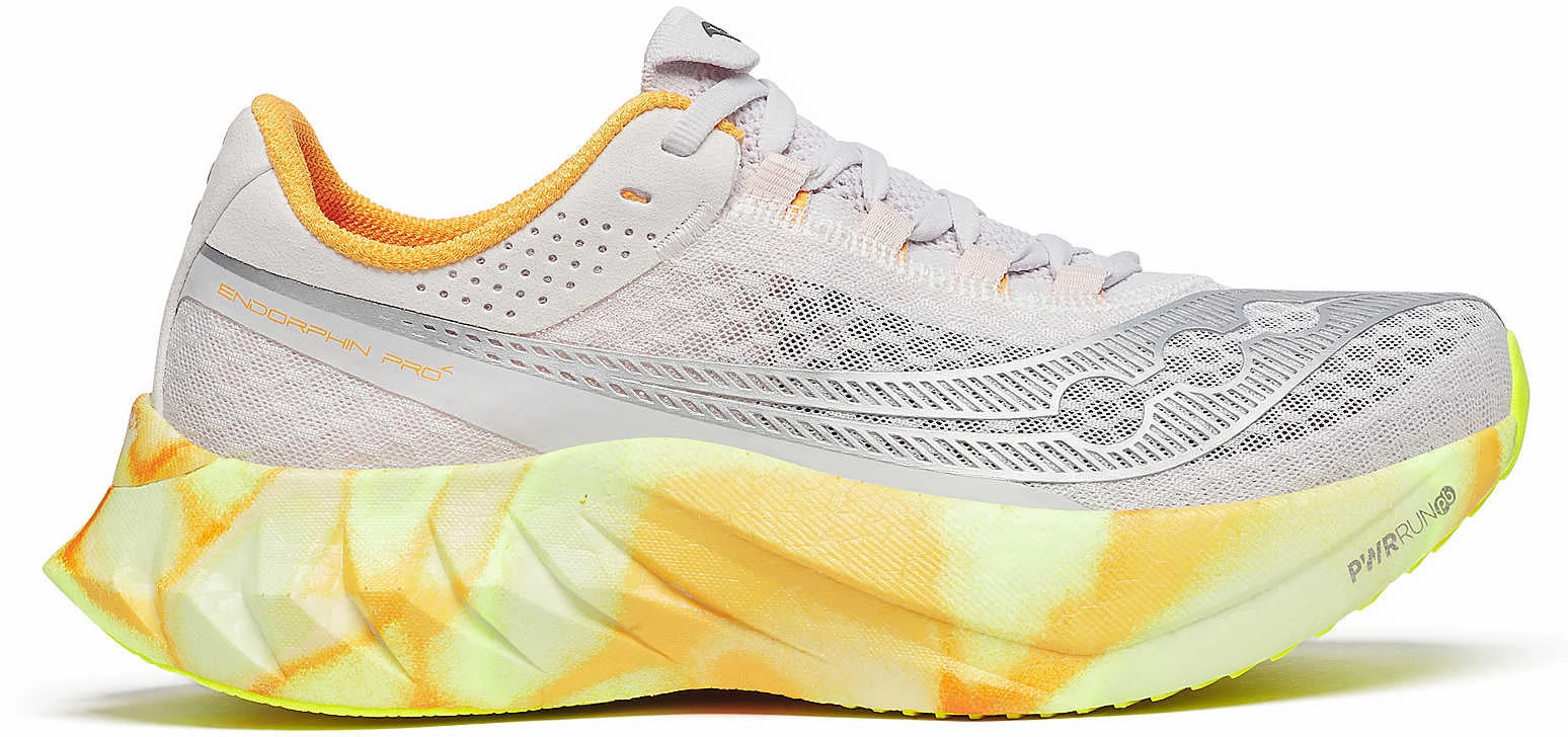 Saucony Endorphin Pro 4 Womens Running Shoes - Grey Saucony running shoes with stability support