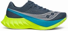 Saucony Endorphin Pro 4 Womens Running Shoes - Navy Saucony running shoes with stability support
