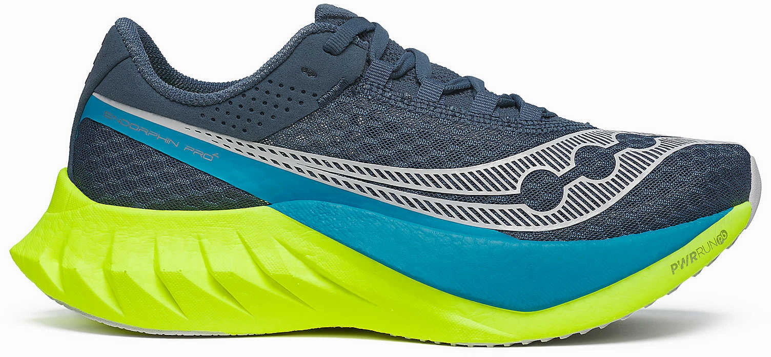 Saucony Endorphin Pro 4 Womens Running Shoes - Navy Saucony running shoes with stability support
