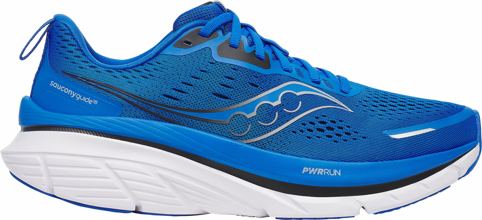 Saucony Guide 18 Mens Running Shoes - Blue Saucony running shoes with stability support