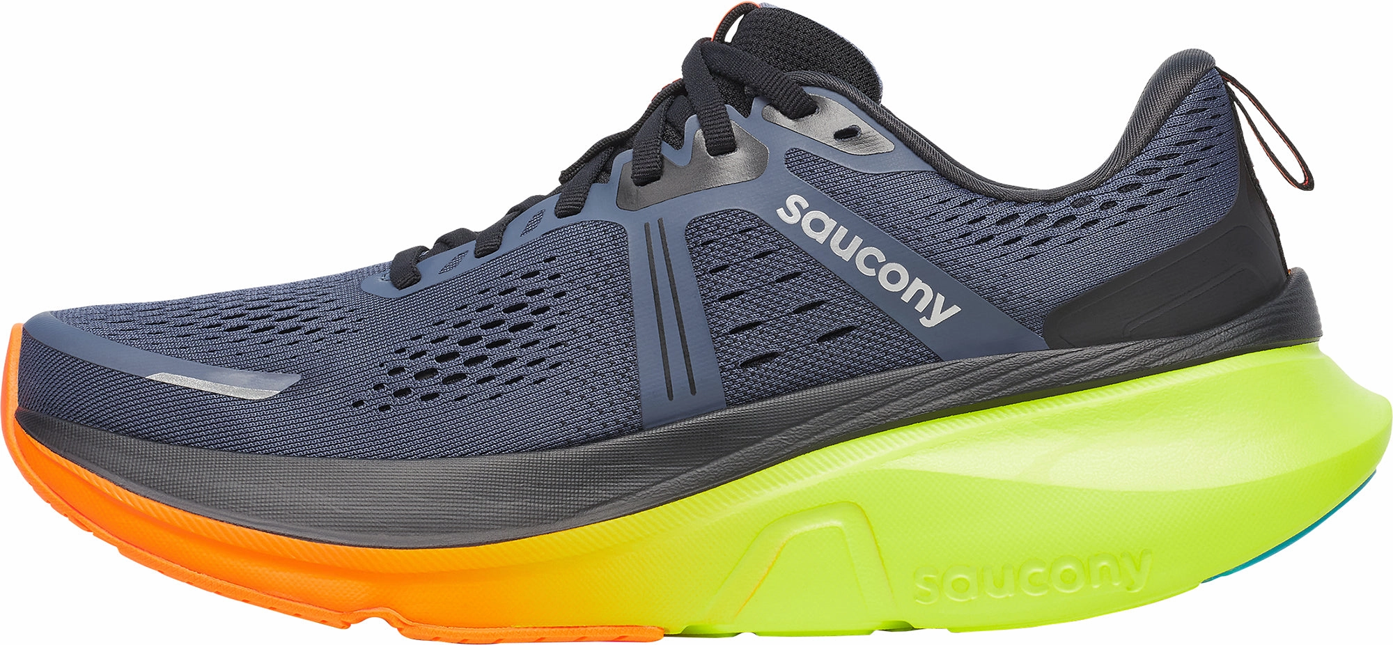 Saucony Guide 18 Mens Running Shoes - Grey Trail Shoes