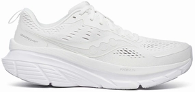 Saucony Guide 18 Mens Running Shoes - White Saucony running shoes with stability support