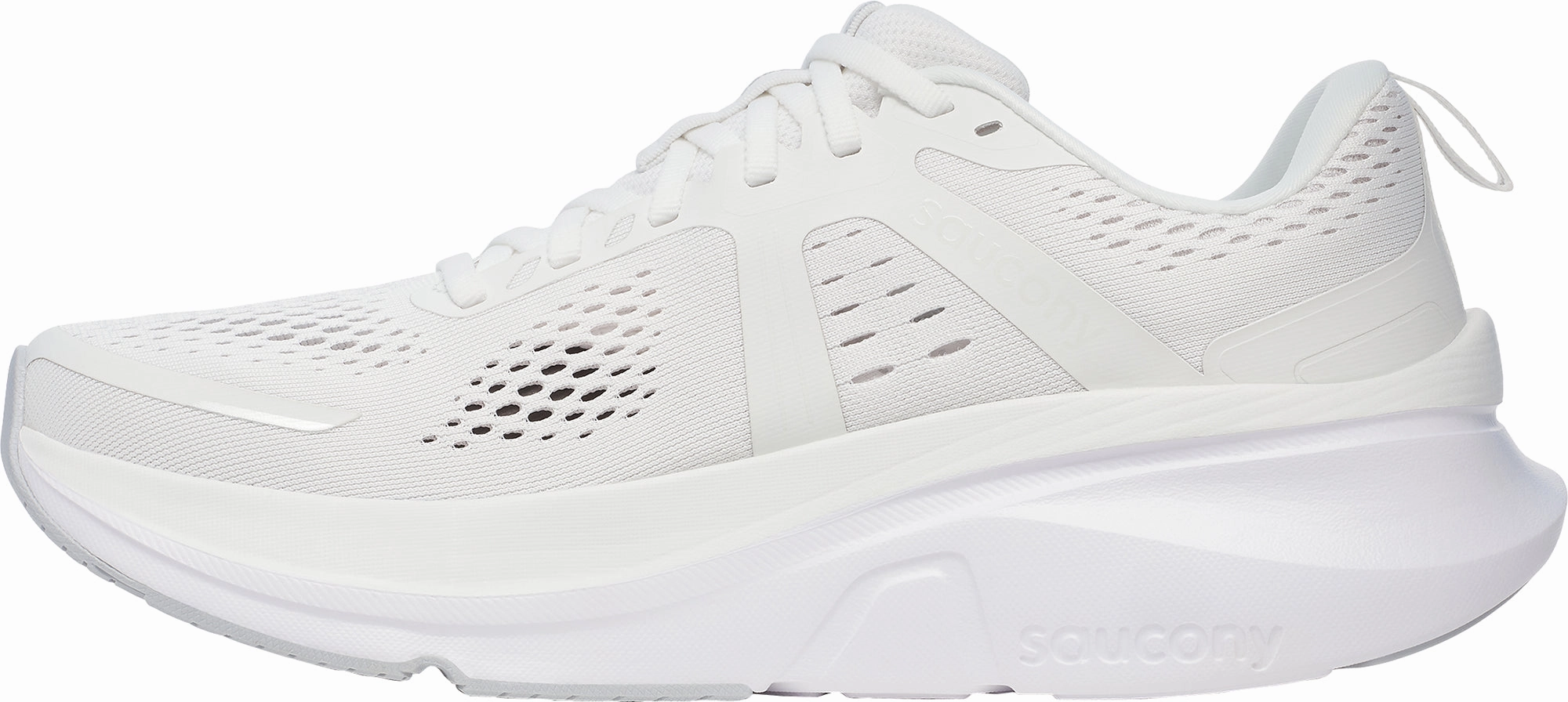 Saucony Guide 18 Mens Running Shoes - White Trail Shoes
