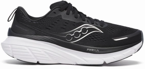 Saucony Guide 18 WIDE FIT Womens Running Shoes - Black Saucony running shoes with stability support