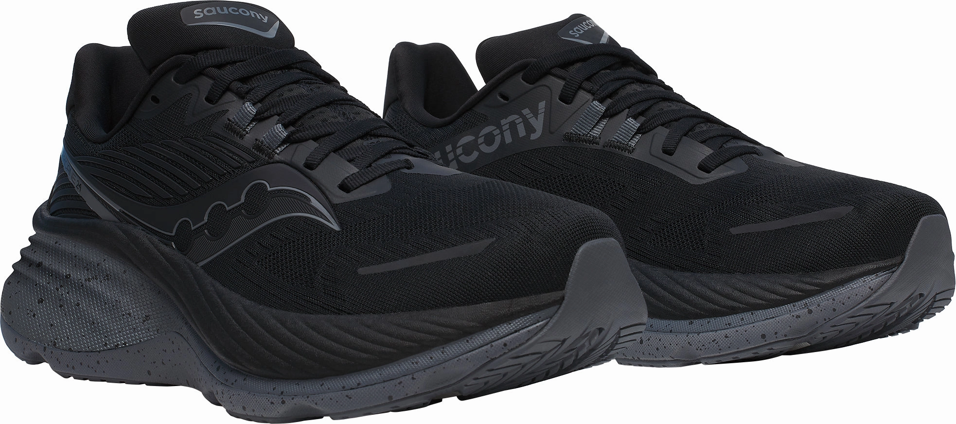 Saucony Hurricane 24 Mens Running Shoes - Black Trail Shoes