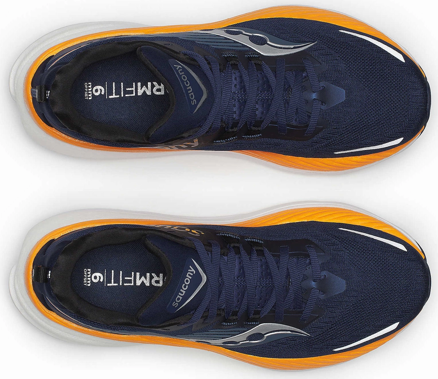 Saucony Hurricane 24 Mens Running Shoes - Navy Trail Shoes