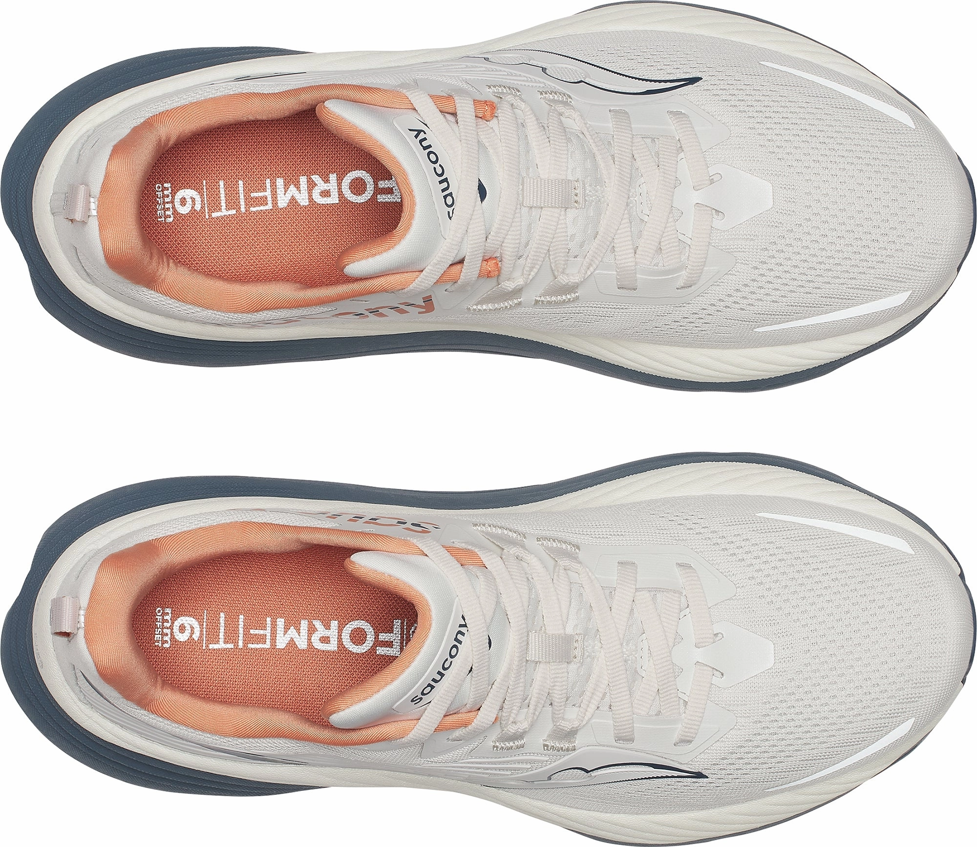 Saucony Hurricane 24 Mens Running Shoes - White Trail Shoes