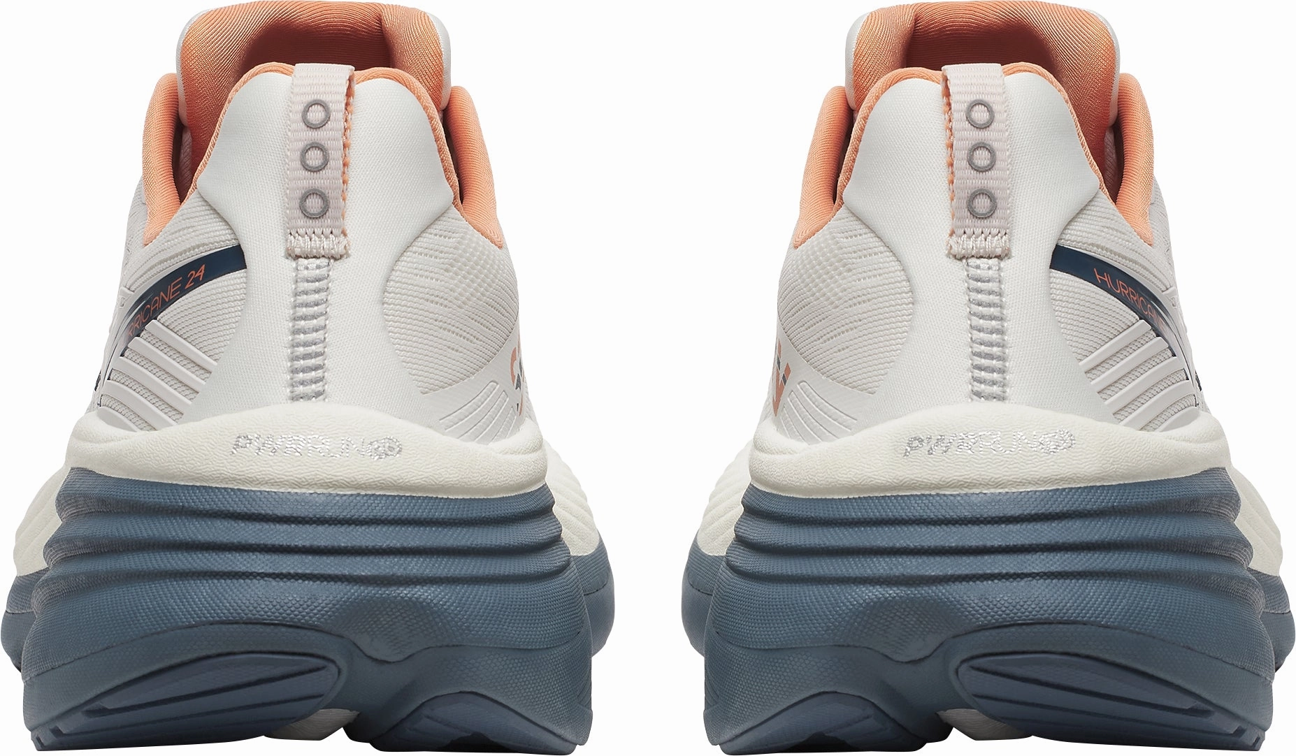 Saucony Hurricane 24 Mens Running Shoes - White Trail Shoes