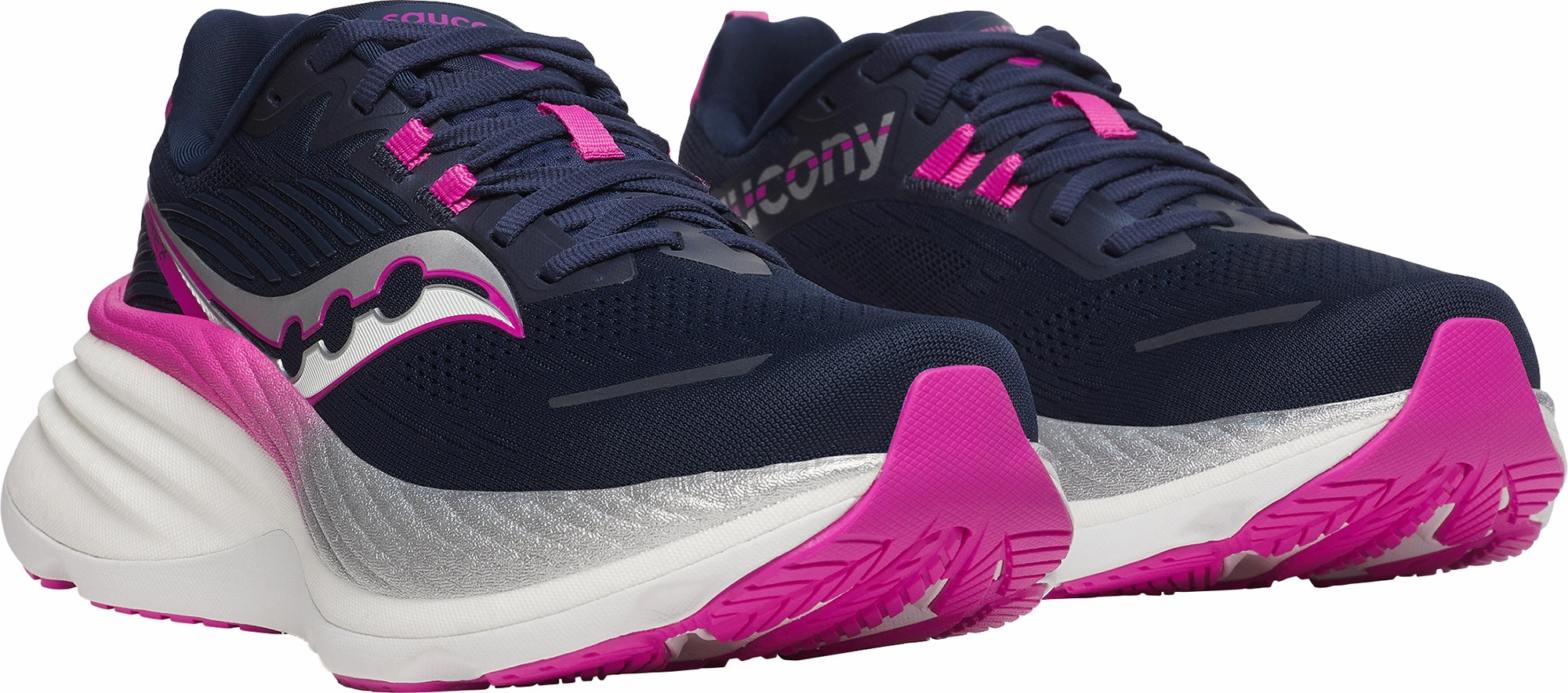 Saucony Hurricane 24 Womens Running Shoes - Blue Trail Shoes