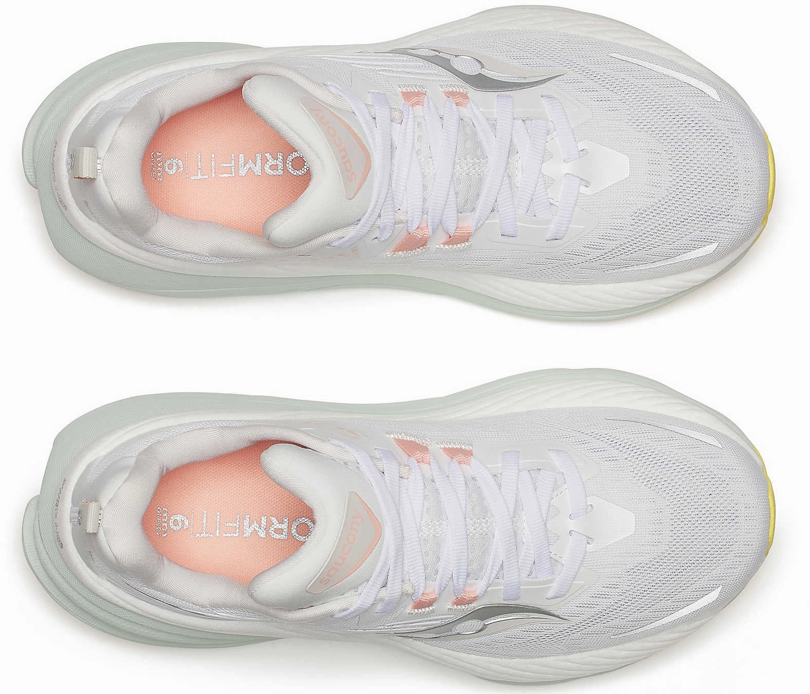 Saucony Hurricane 24 Womens Running Shoes - White Trail Shoes