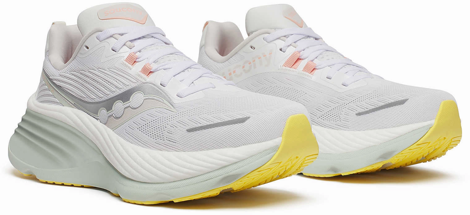 Saucony Hurricane 24 Womens Running Shoes - White Trail Shoes