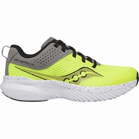 Saucony Kinvara 14 Junior Running Shoes - Yellow Saucony running shoes with stability support