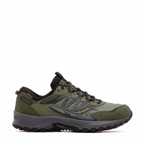 Saucony Men Grid Peak GTX Gore-Tex Forest Black S70849-2 Saucony breathable mesh running sneakers