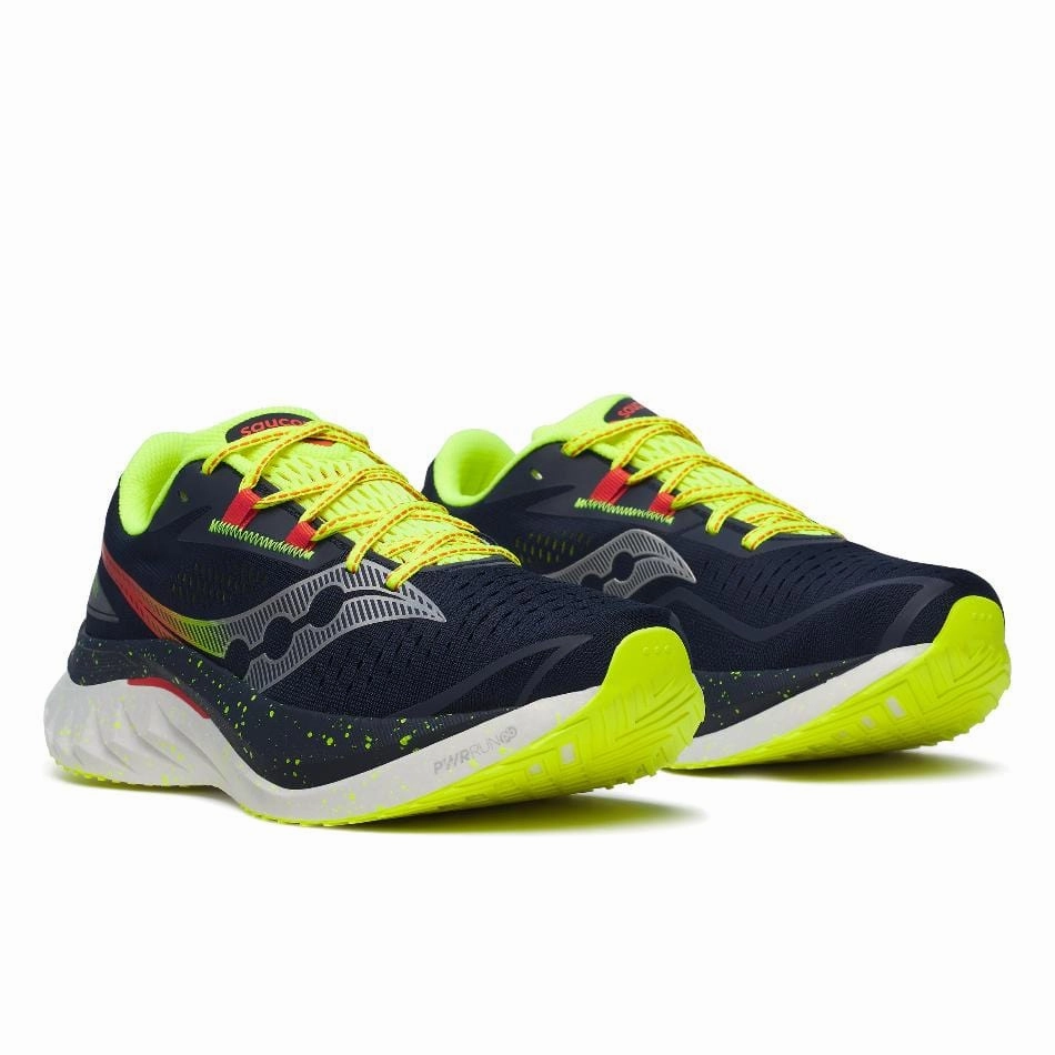 Saucony Men's Endorphin Speed 4 Running Shoes in Navy/Pepper SS25 Saucony versatile athletic footwear