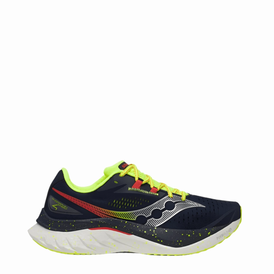 Saucony Men's Endorphin Speed 4 Running Shoes in Navy/Pepper SS25 Saucony lightweight trainers for everyday use