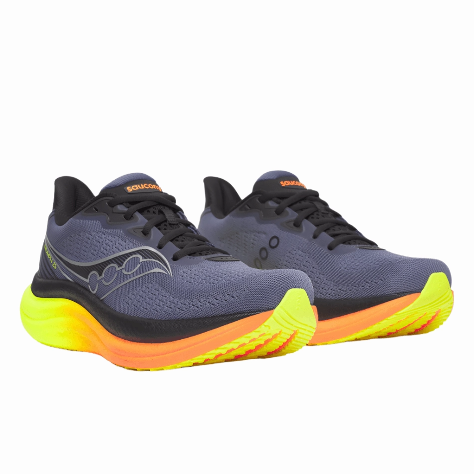 Saucony Men's Triumph 23 Running Shoes in Shadow/Vizi AW25 Saucony versatile athletic footwear