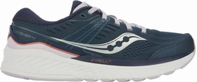 Saucony Munchen 4 Womens Running Shoes - Blue Saucony running shoes with stability support