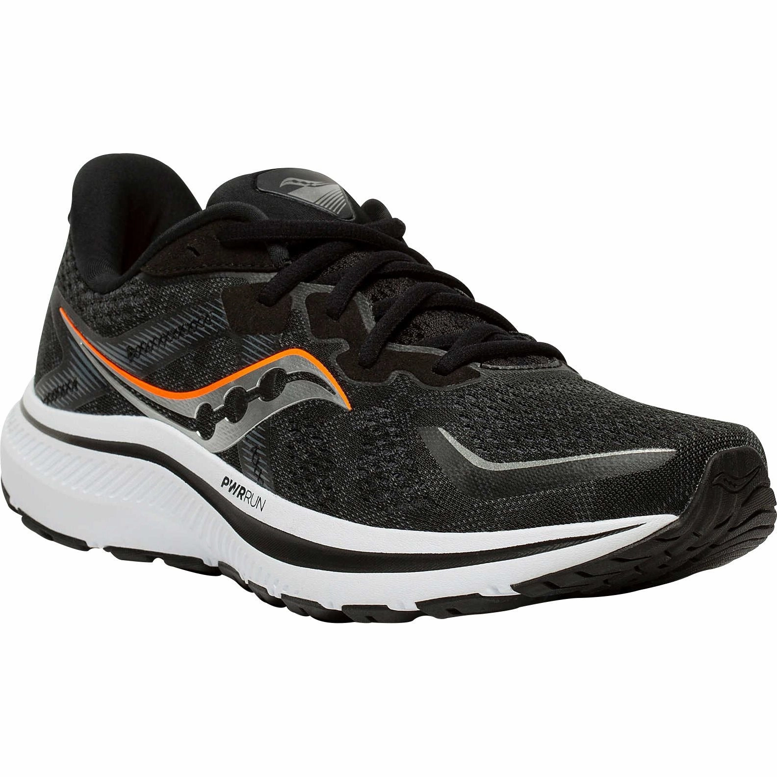 Saucony Omni 20 WIDE FIT Mens Running Shoes - Black Trail Shoes