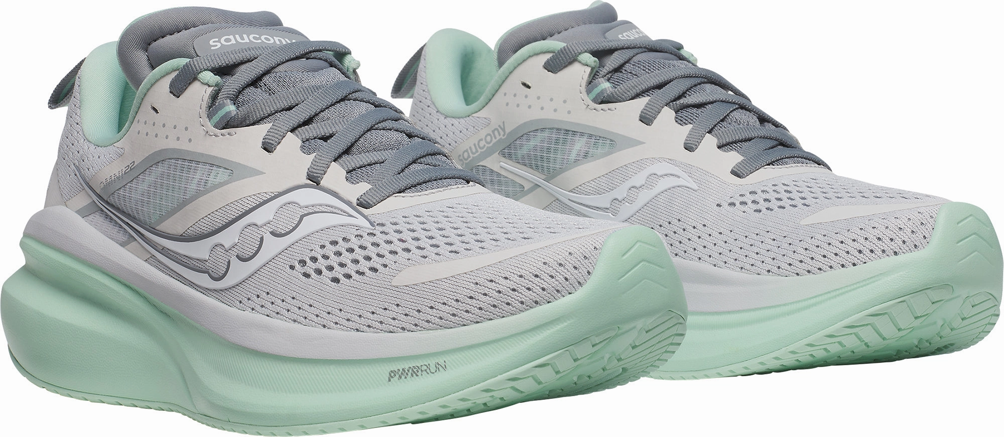 Saucony Omni 22 Womens Running Shoes - Grey Trail Shoes
