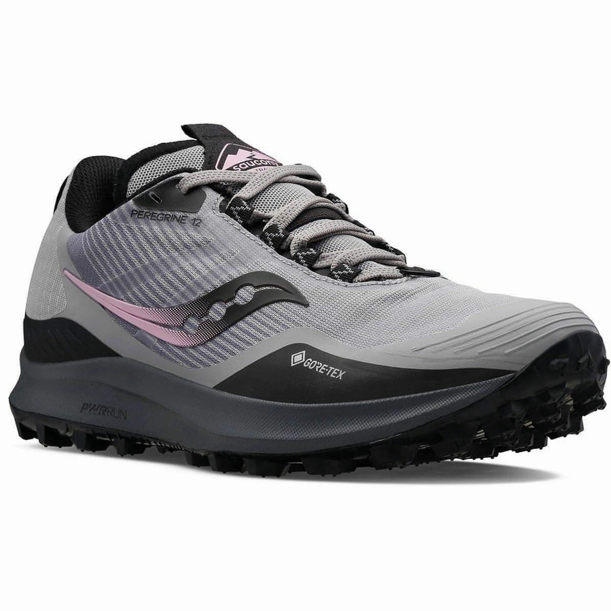 Saucony Peregrine 12 GORE-TEX Womens Trail Running Shoes - Grey Trail Shoes