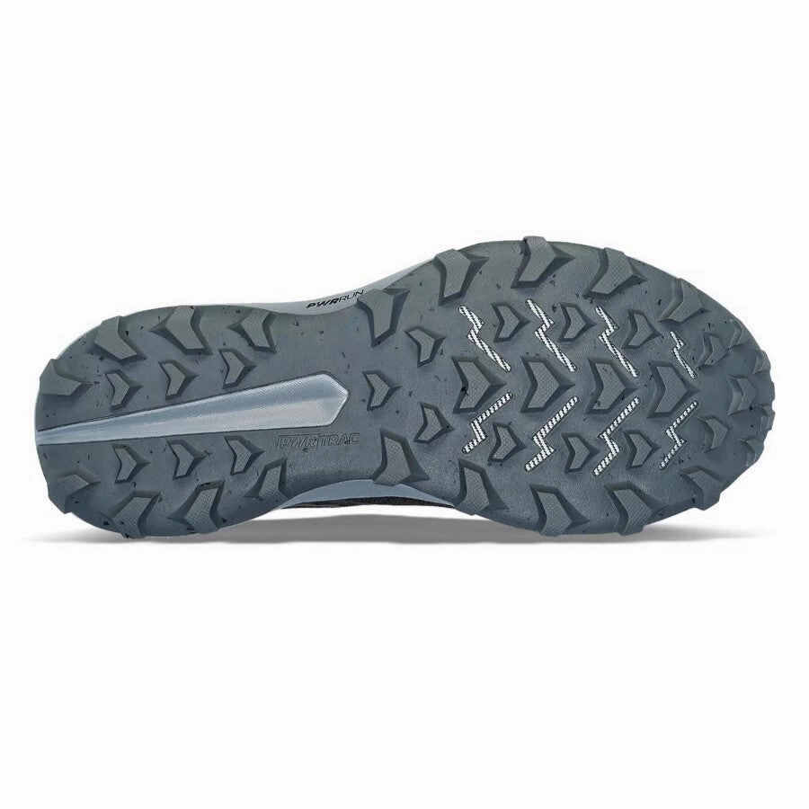 Saucony Peregrine 14 Wide | Black / Carbon | Womens Saucony high-speed running shoes