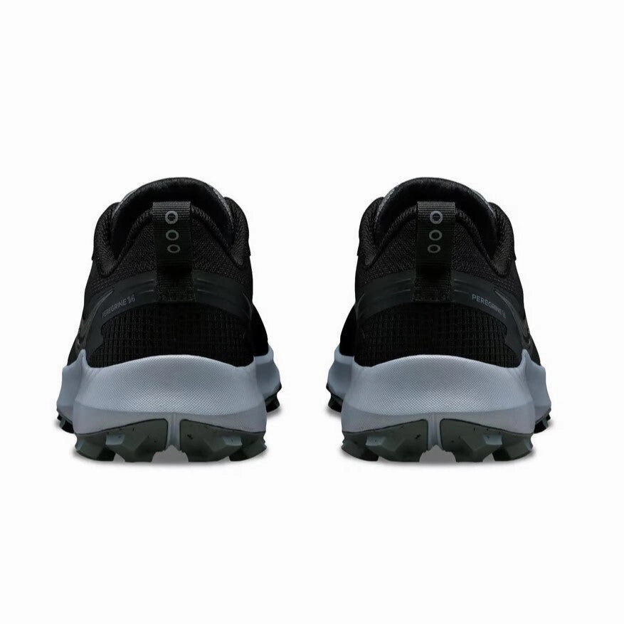 Saucony Peregrine 14 Wide | Black / Carbon | Womens Saucony high-speed running shoes