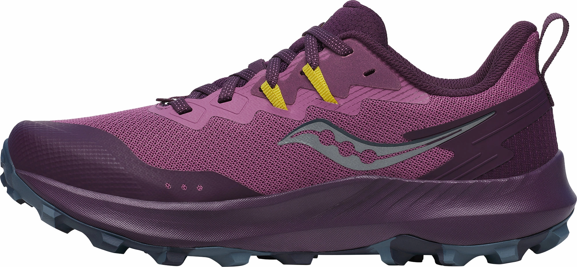 Saucony Peregrine 14 Womens Trail Running Shoes - Purple Trail Shoes