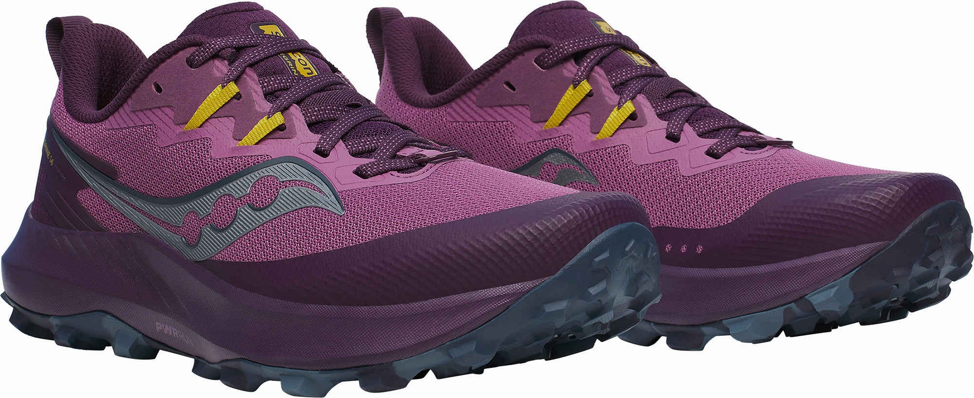 Saucony Peregrine 14 Womens Trail Running Shoes - Purple Trail Shoes