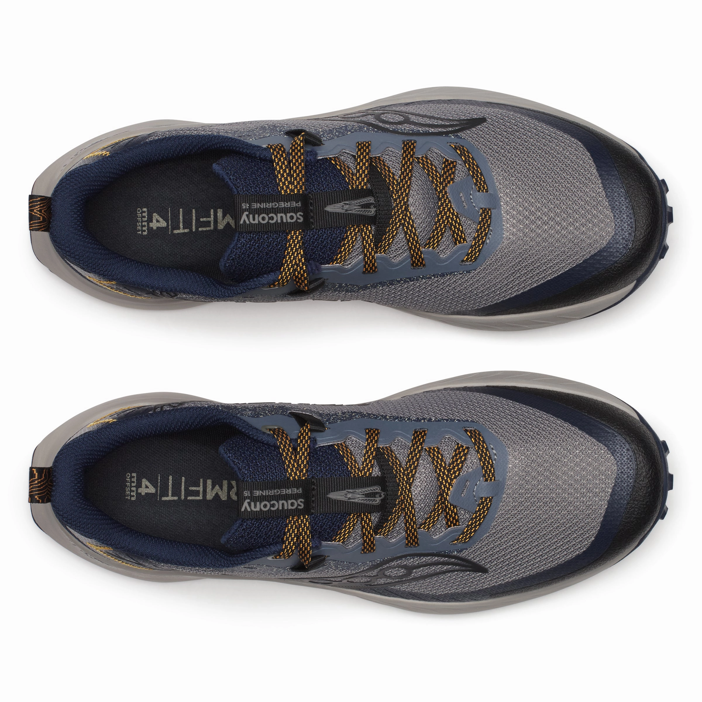 Saucony Peregrine 15 | Cinder / Navy | Mens Saucony high-speed running shoes