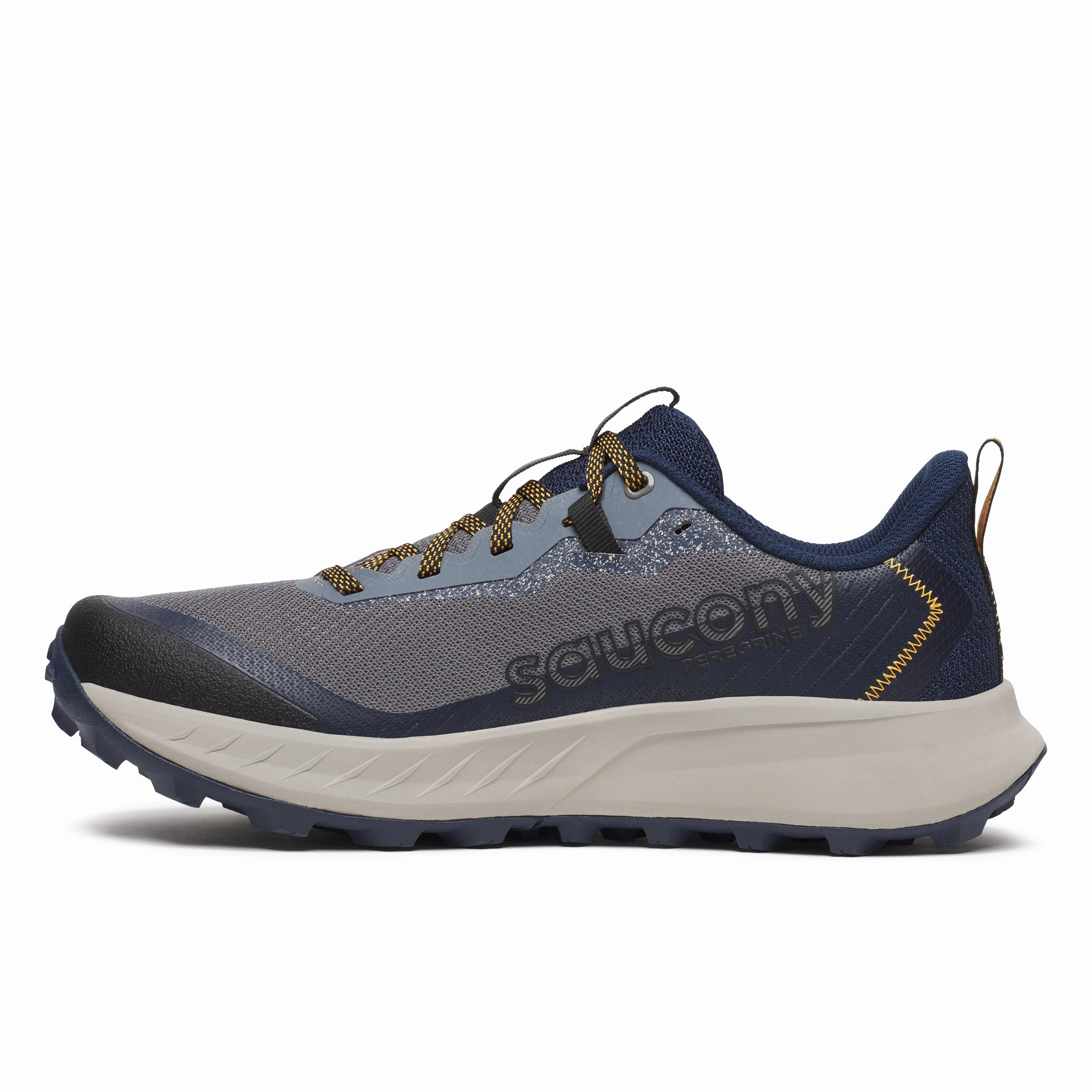 Saucony Peregrine 15 | Cinder / Navy | Mens Saucony high-speed running shoes