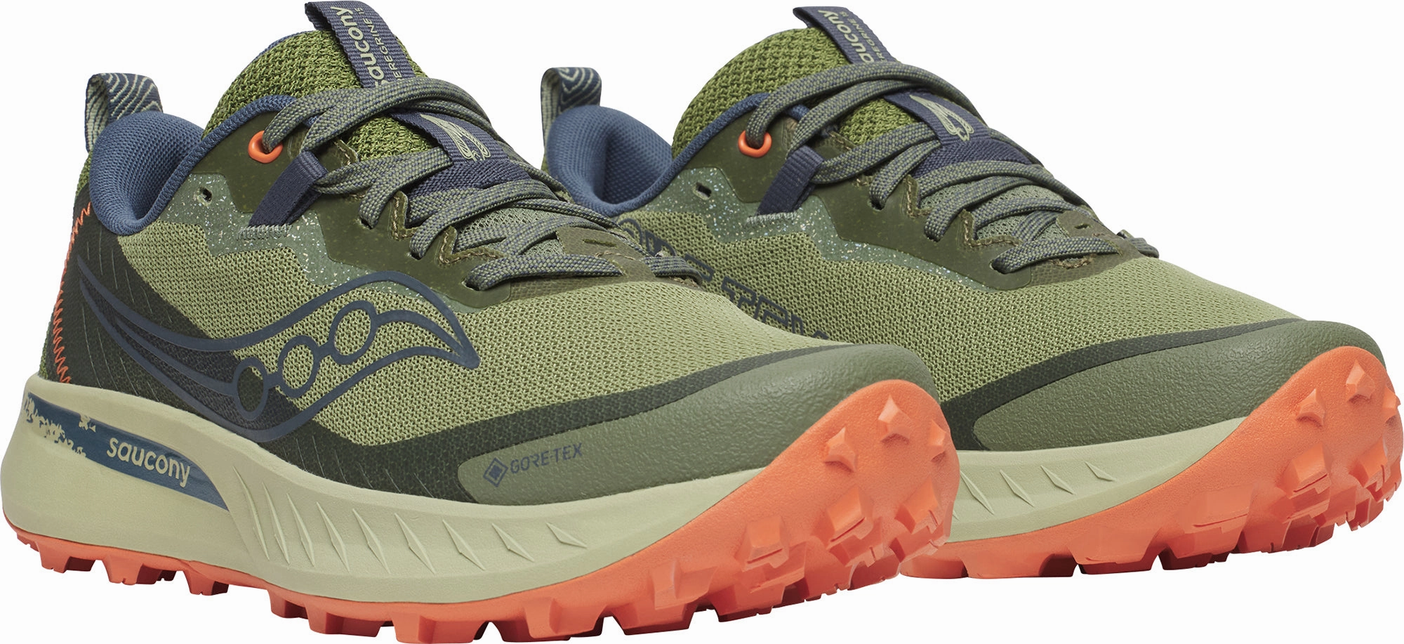 Saucony Peregrine 15 GORE-TEX Womens Trail Running Shoes - Green Trail Shoes