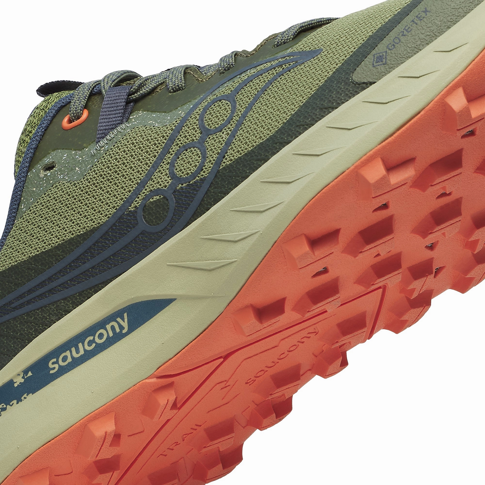 Saucony Peregrine 15 GORE-TEX Womens Trail Running Shoes - Green Trail Shoes