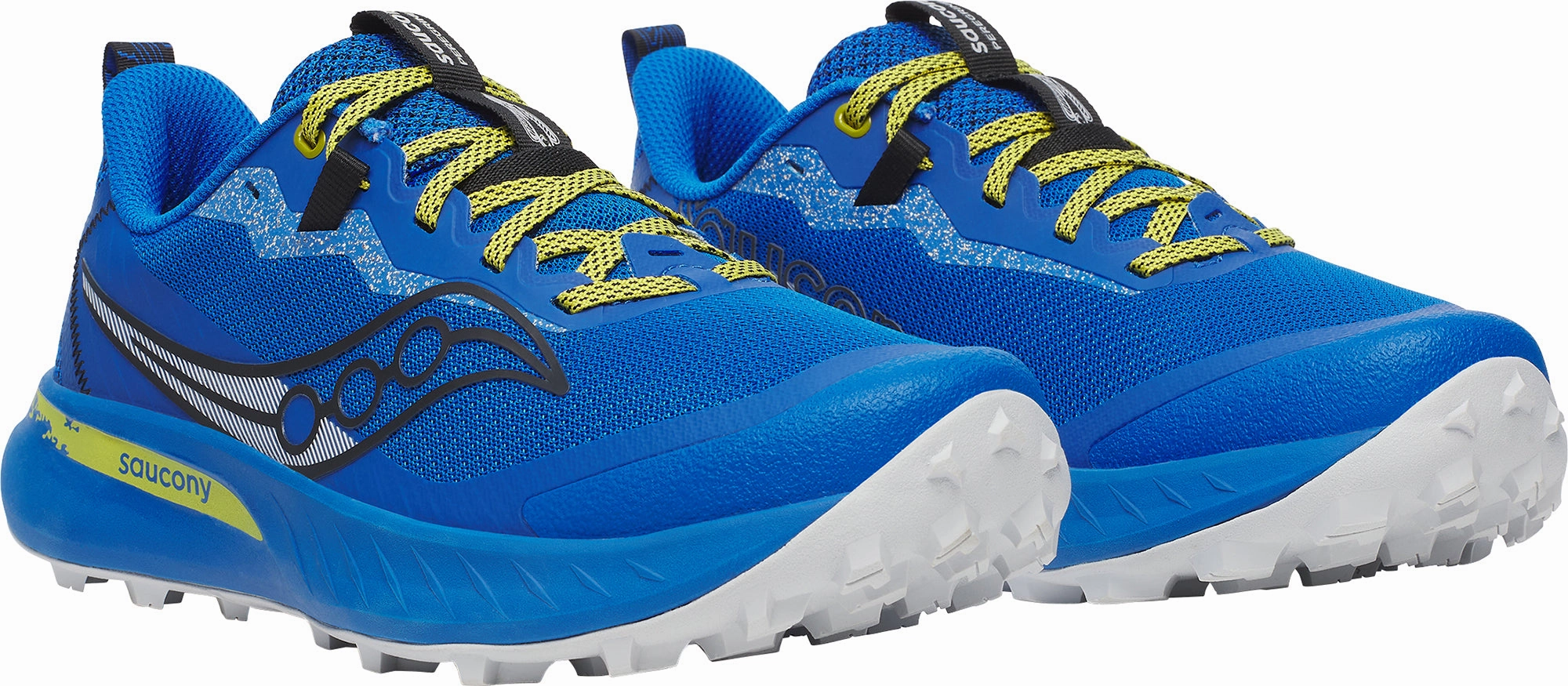 Saucony Peregrine 15 Mens Trail Running Shoes - Blue Trail Shoes