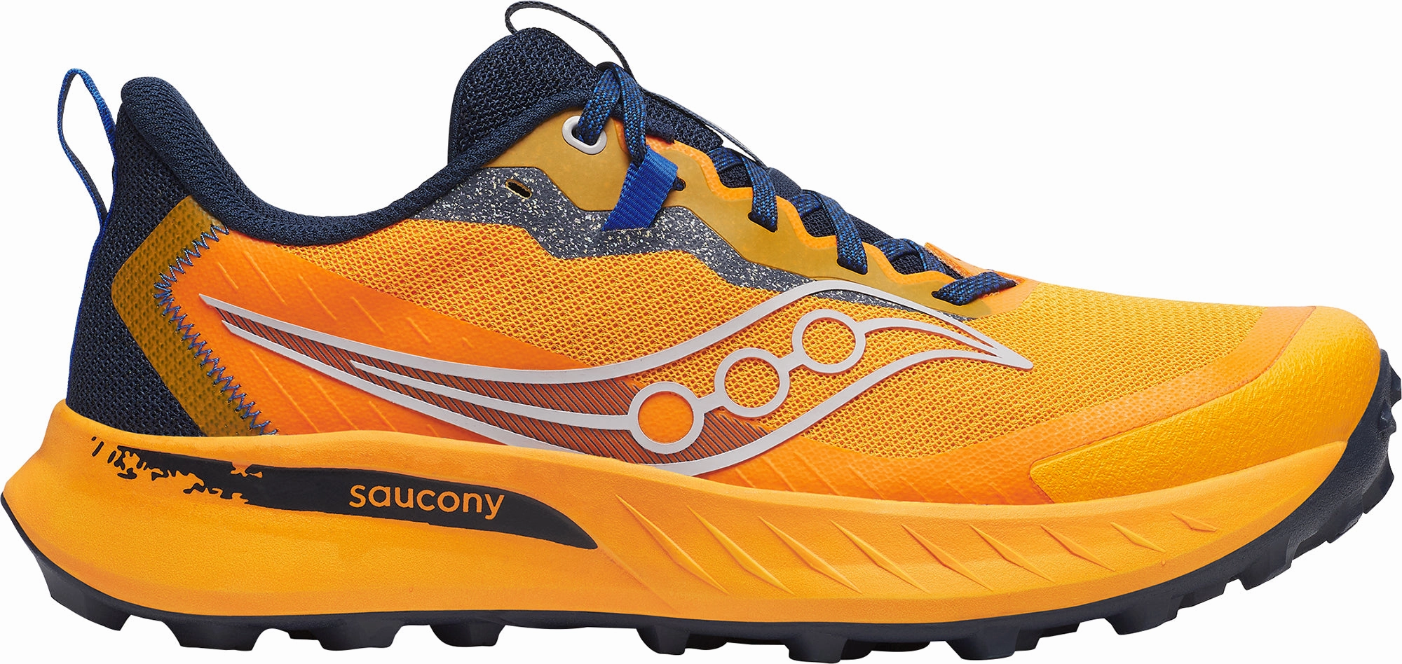 Saucony Peregrine 15 Mens Trail Running Shoes - Orange Saucony running shoes with stability support