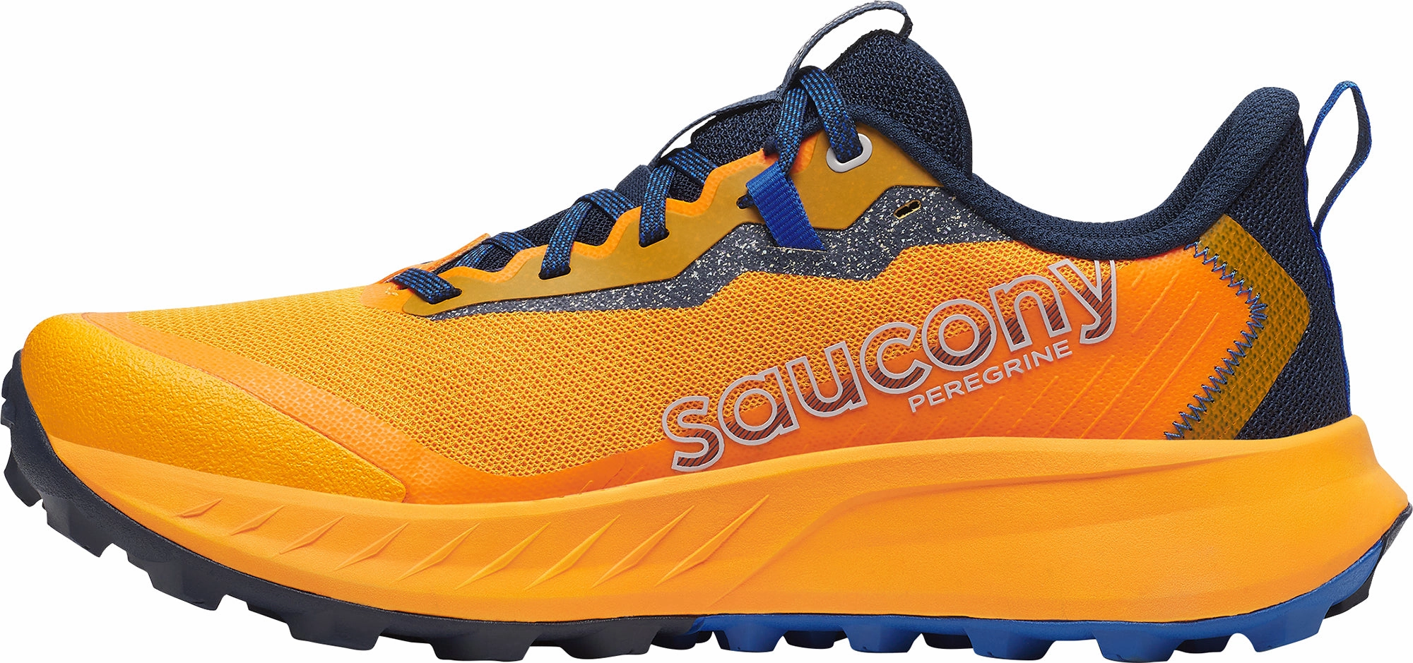 Saucony Peregrine 15 Mens Trail Running Shoes - Orange Trail Shoes