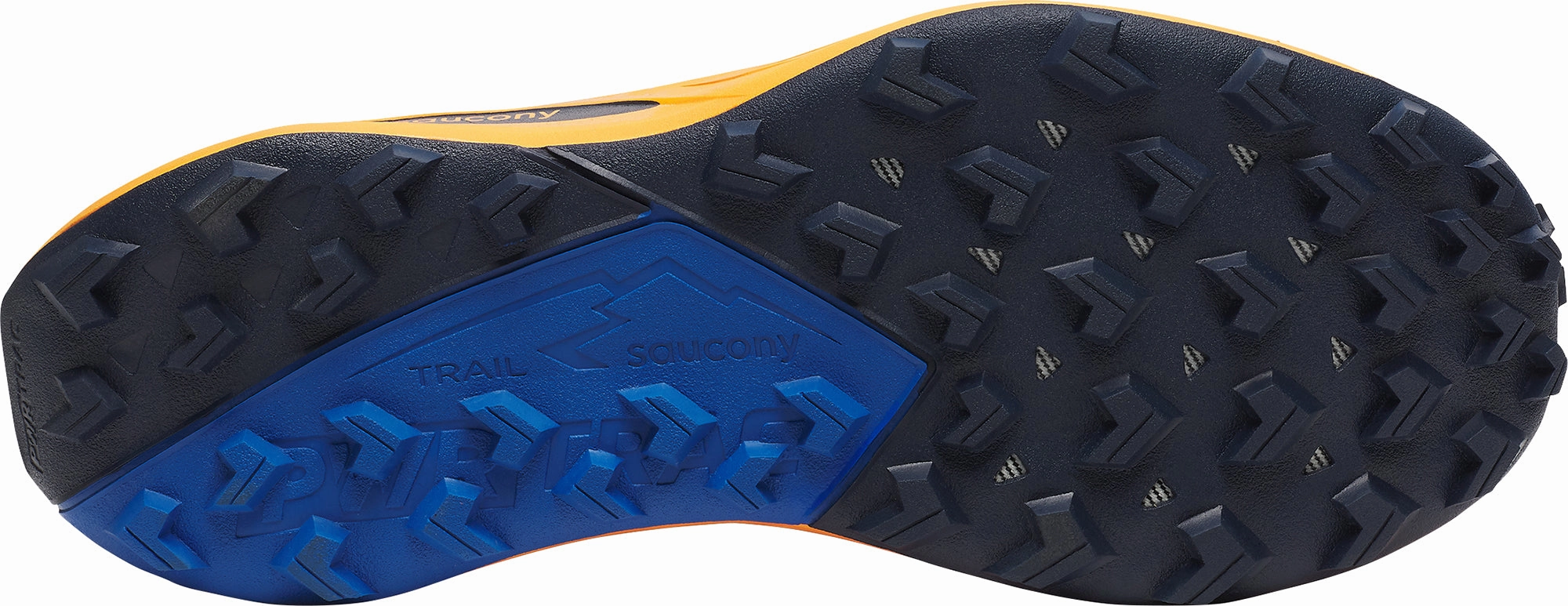 Saucony Peregrine 15 Mens Trail Running Shoes - Orange Trail Shoes