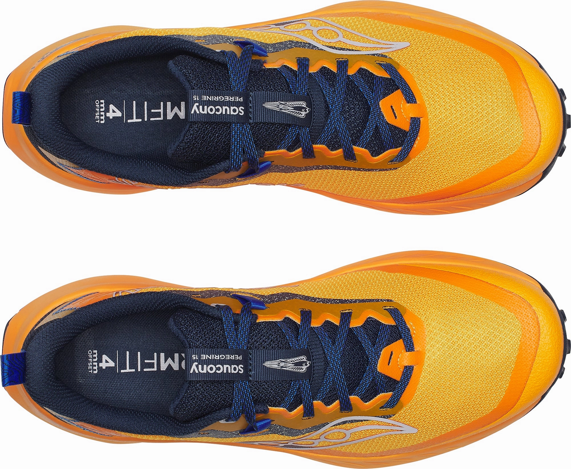 Saucony Peregrine 15 Mens Trail Running Shoes - Orange Trail Shoes