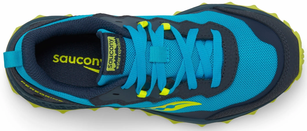 Saucony Peregrine KDZ Junior Trail Running Shoes - Blue Trail Shoes
