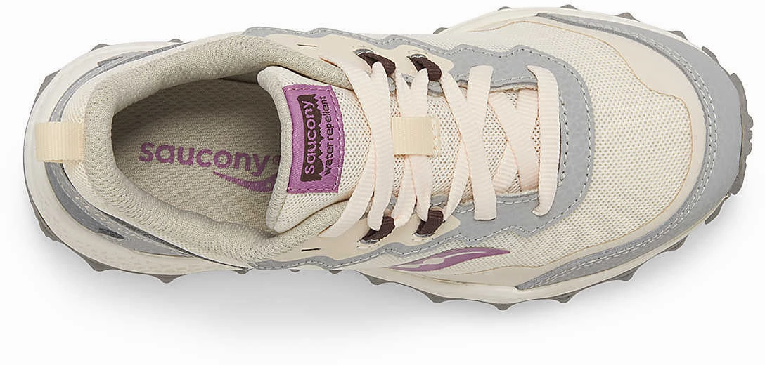 Saucony Peregrine KDZ Junior Trail Running Shoes - Cream Trail Shoes