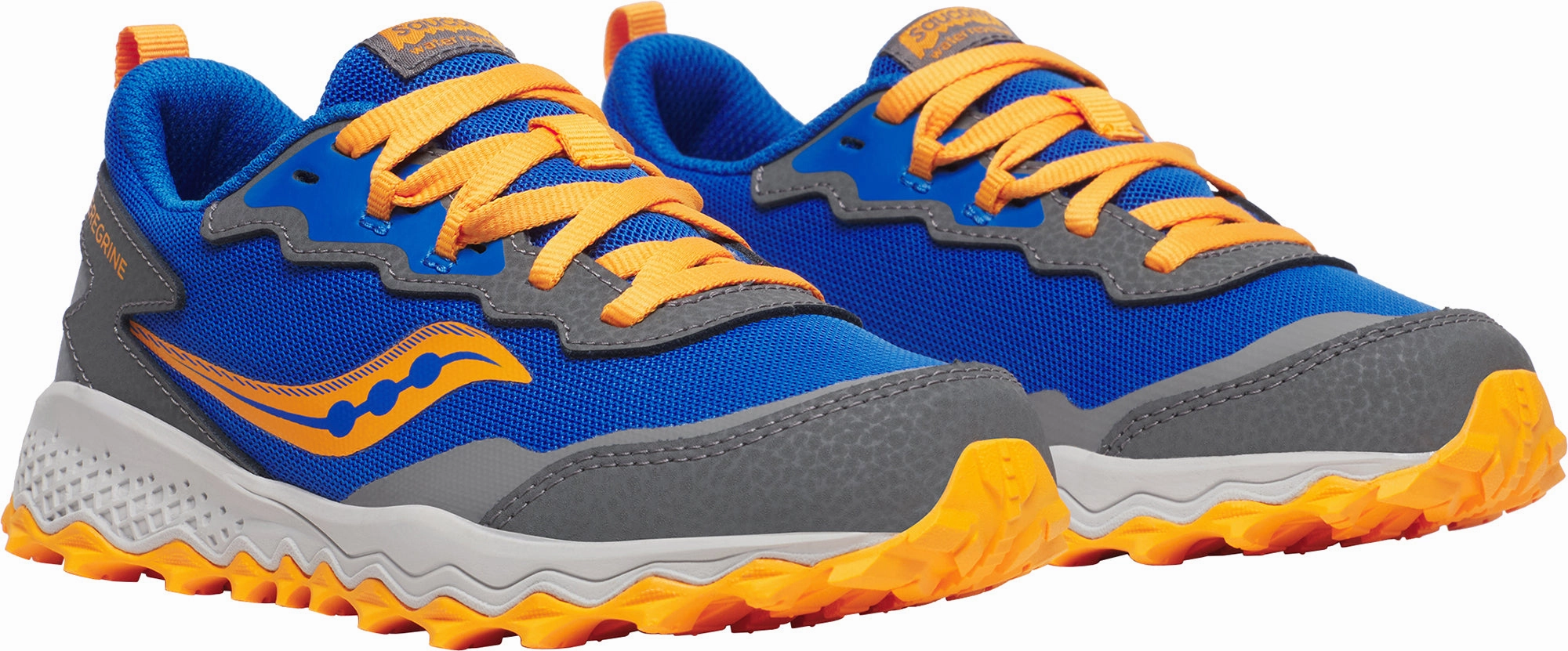 Saucony Peregrine KDZ Shield Junior Trail Running Shoes - Blue Trail Shoes