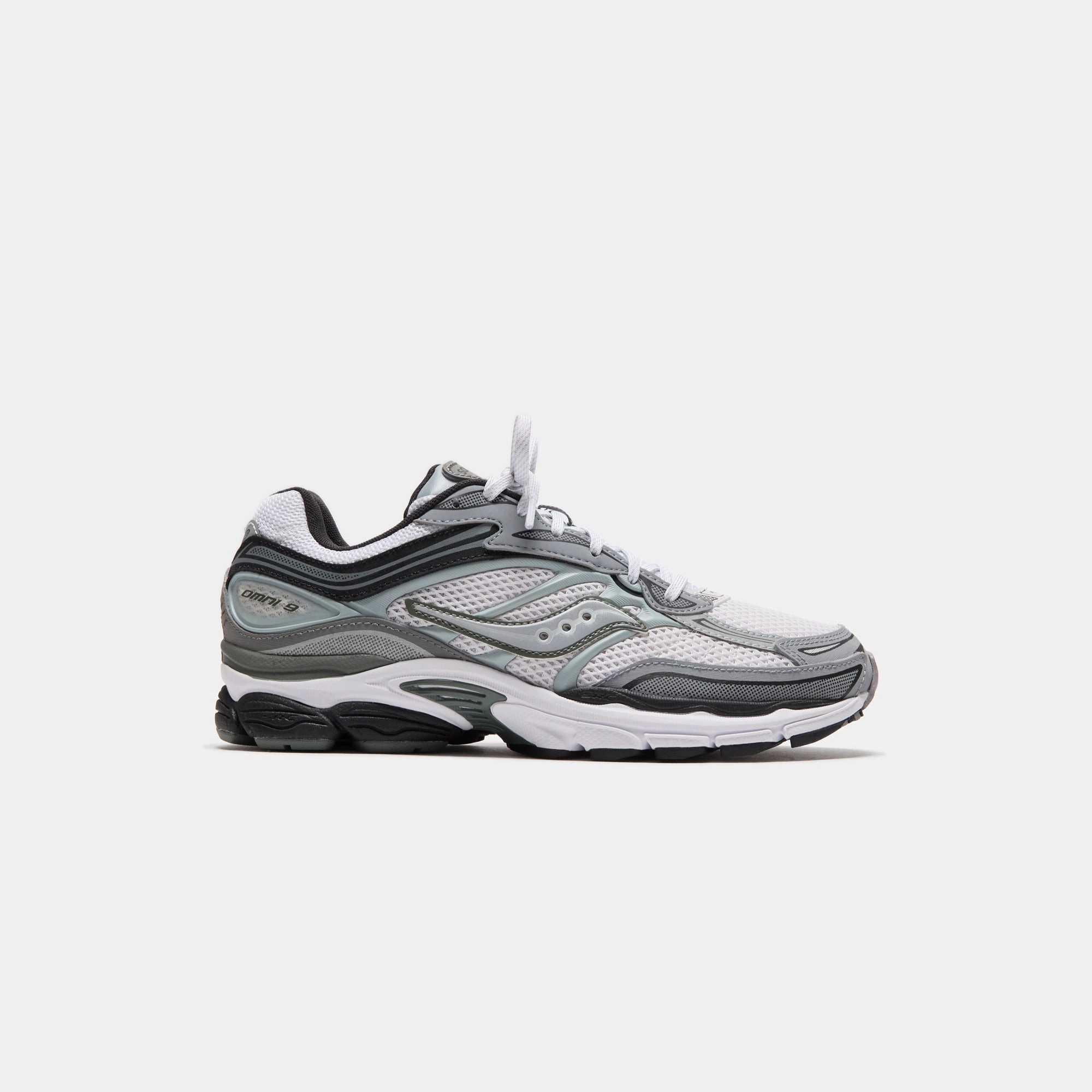 Saucony Progrid Omni 9 - White / Grey saucony durable performance running shoes