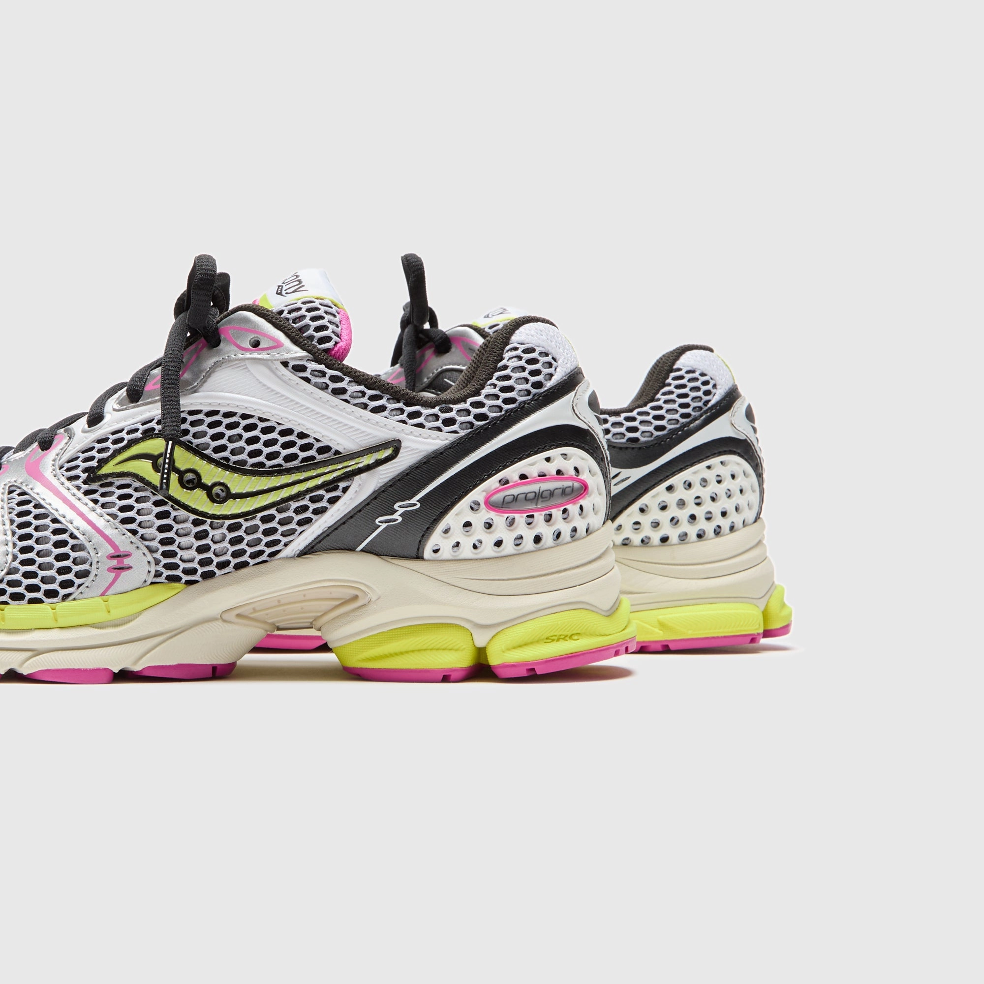 Saucony Progrid Triumph 4 - White / Fluo Saucony Lightweight Shoes