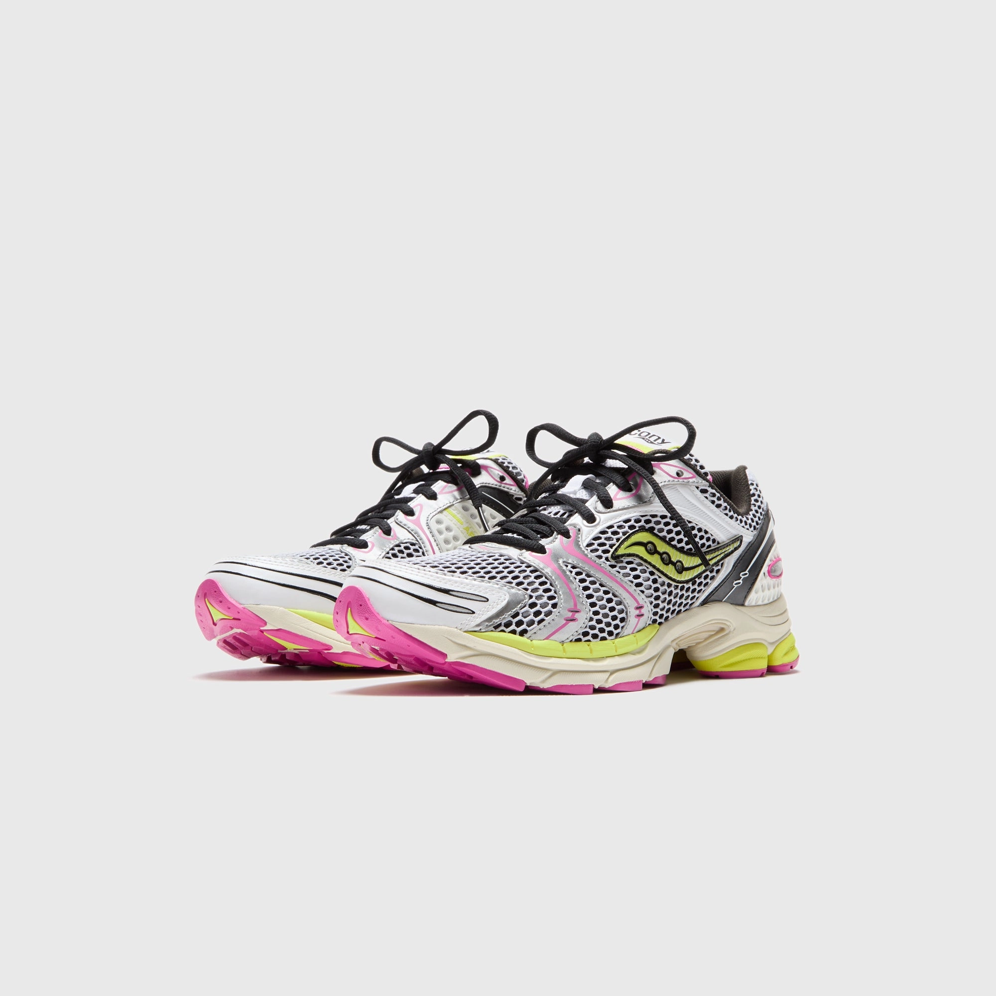 Saucony Progrid Triumph 4 - White / Fluo Saucony Lightweight Shoes