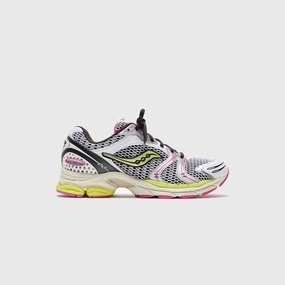 Saucony Progrid Triumph 4 - White / Fluo saucony durable performance running shoes