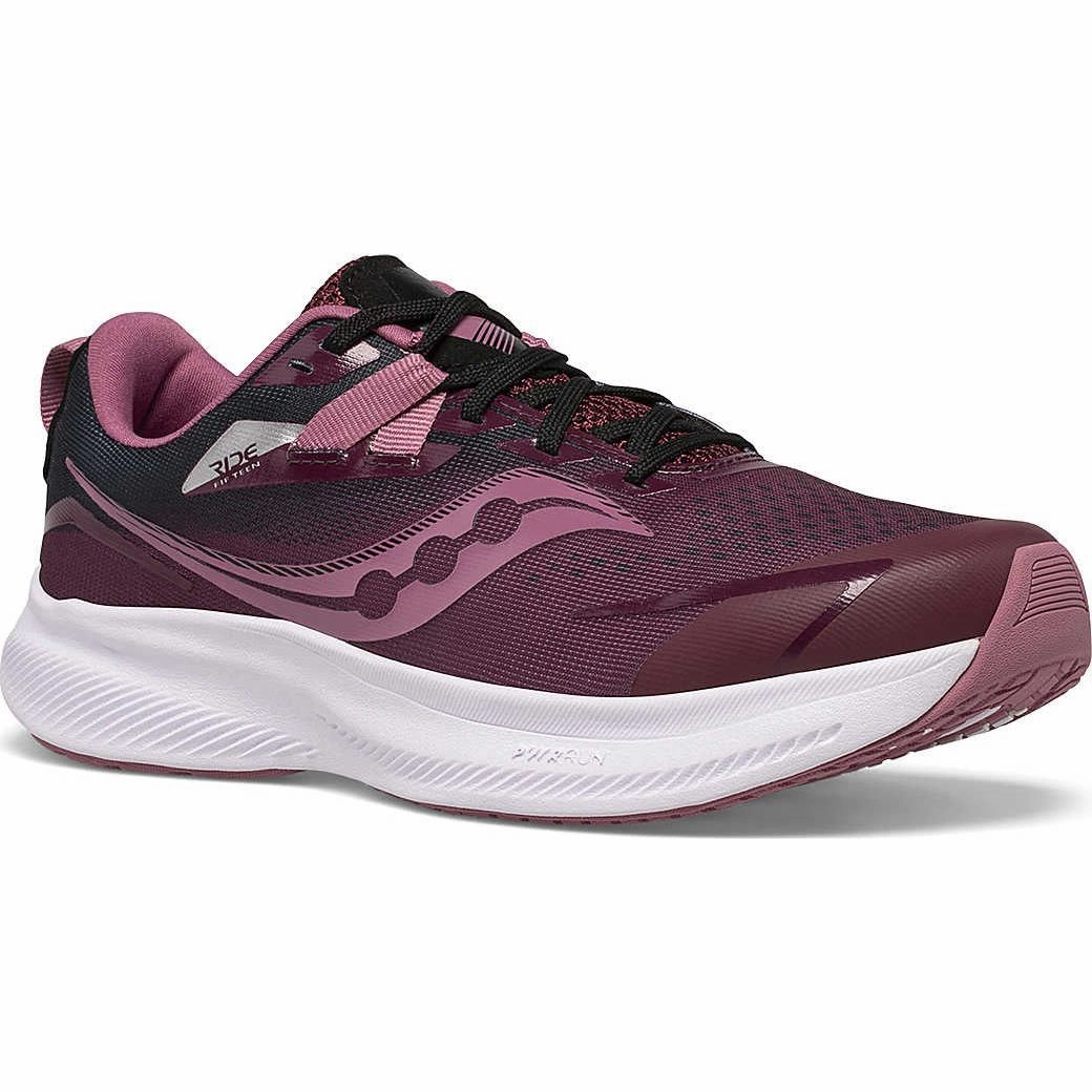 Saucony Ride 15 Junior Running Shoes - Red Trail Shoes