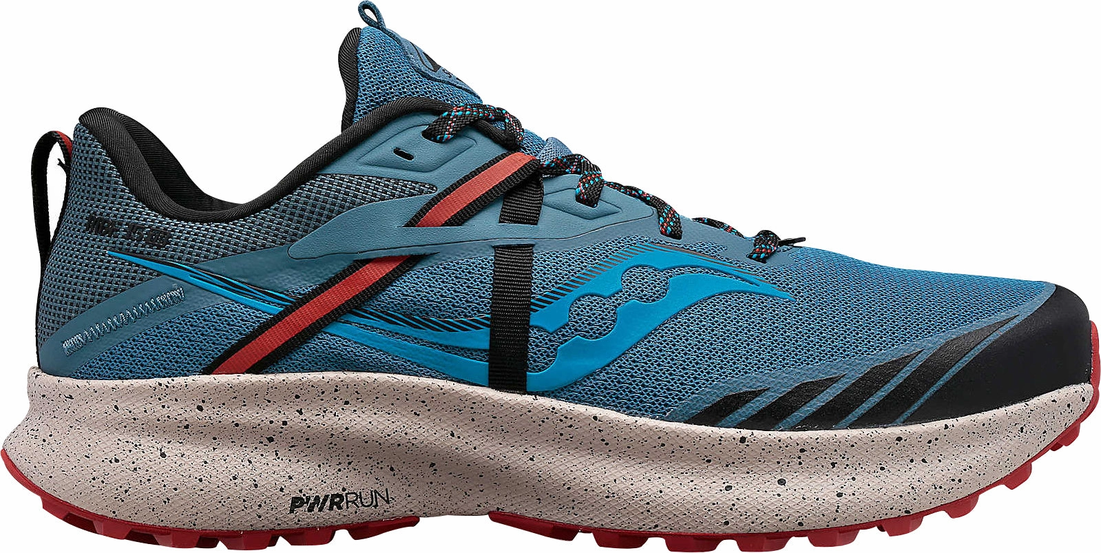 Saucony Ride 15 TR Mens Trail Running Shoes - Blue Saucony running shoes with stability support