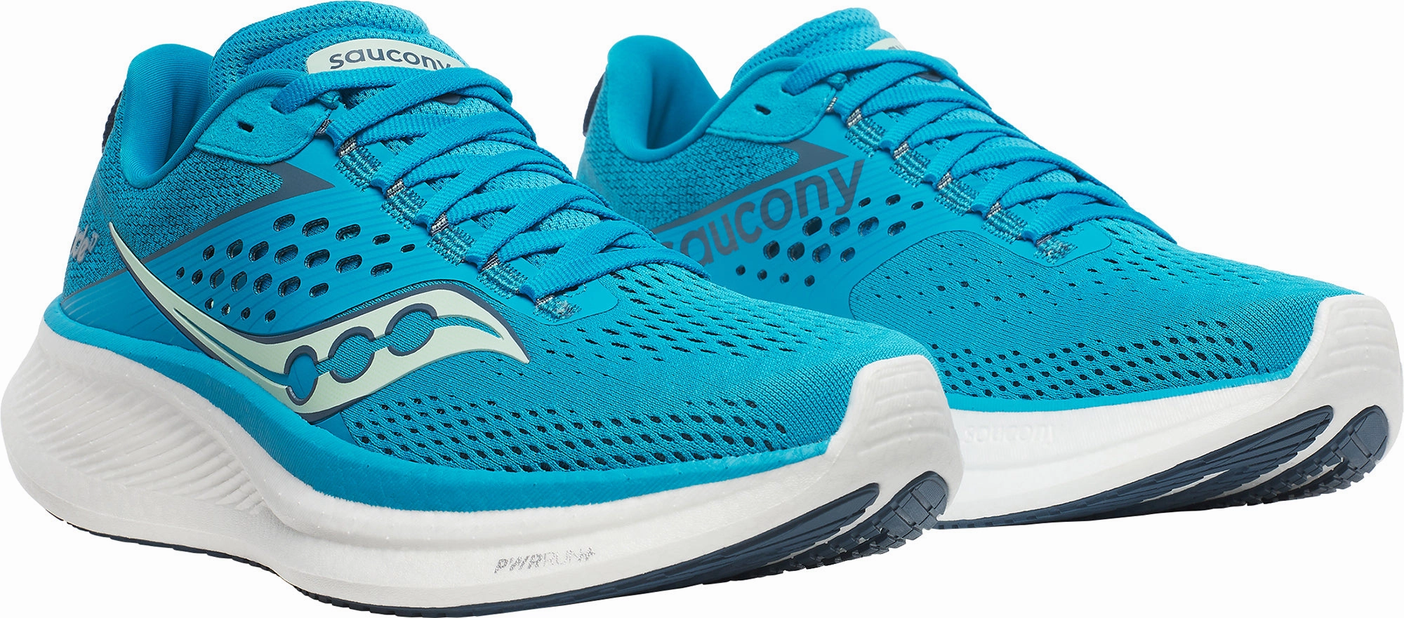 Saucony Ride 17 Womens Running Shoes - Blue Trail Shoes