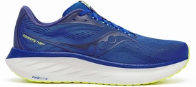 Saucony Ride 18 Mens Running Shoes - Blue Saucony running shoes with stability support
