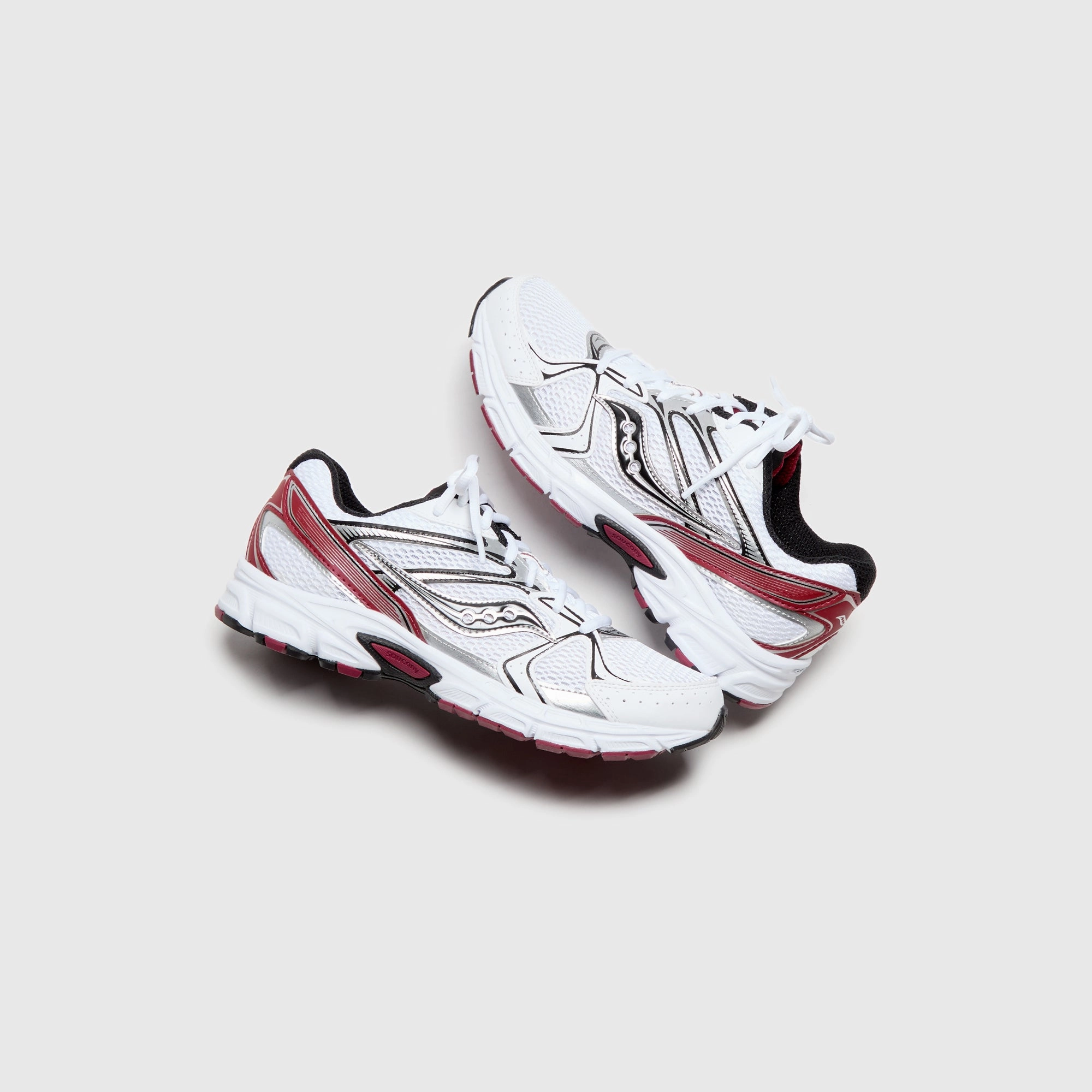 Saucony Ride Millennium - White / Red Saucony Lightweight Shoes