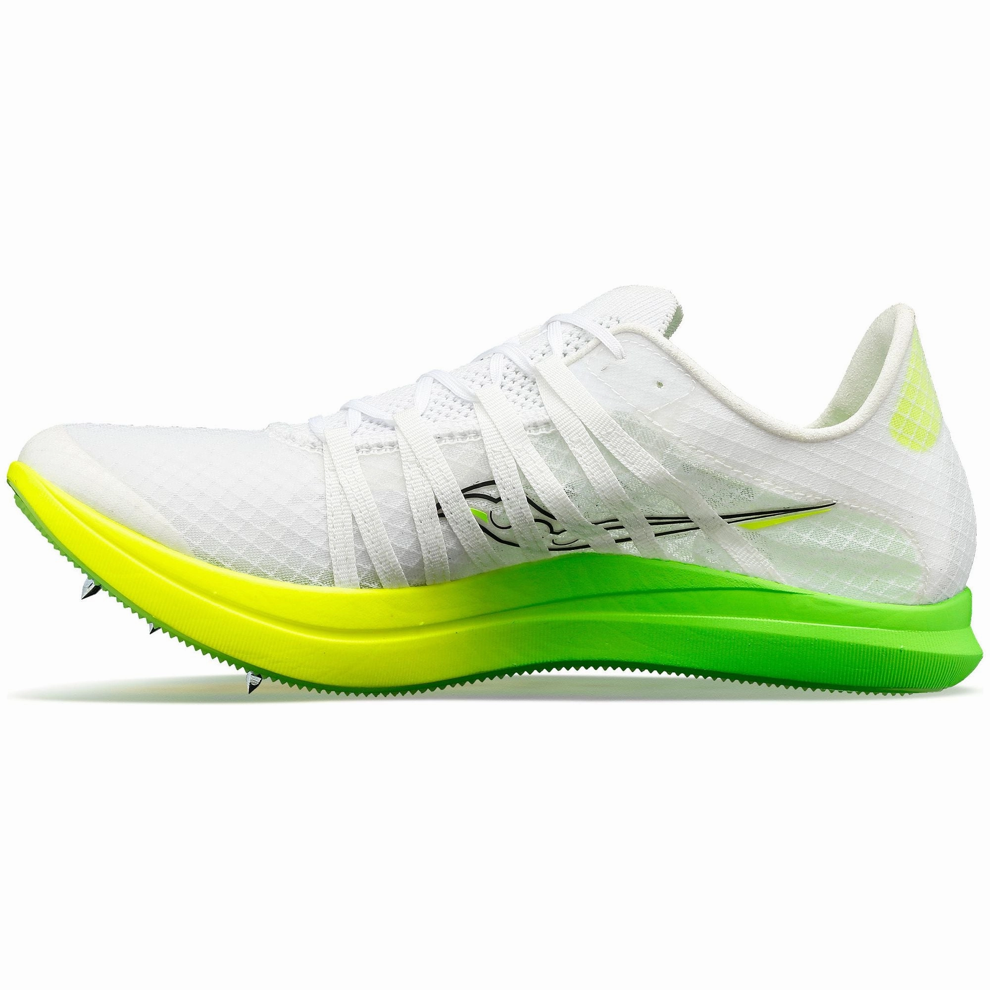 Saucony Terminal VT Mens Running Spikes - White Trail Shoes
